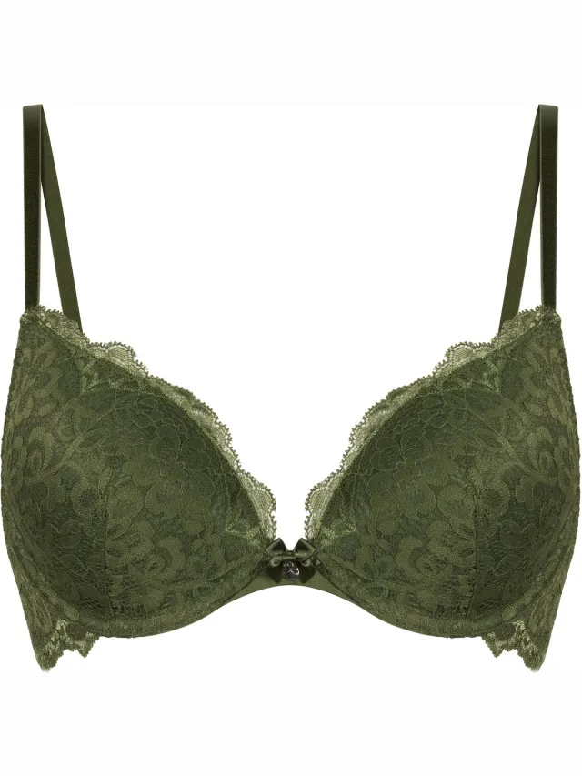 Hunkemöller Marine Padded Push-Up Underwired Bra Groen