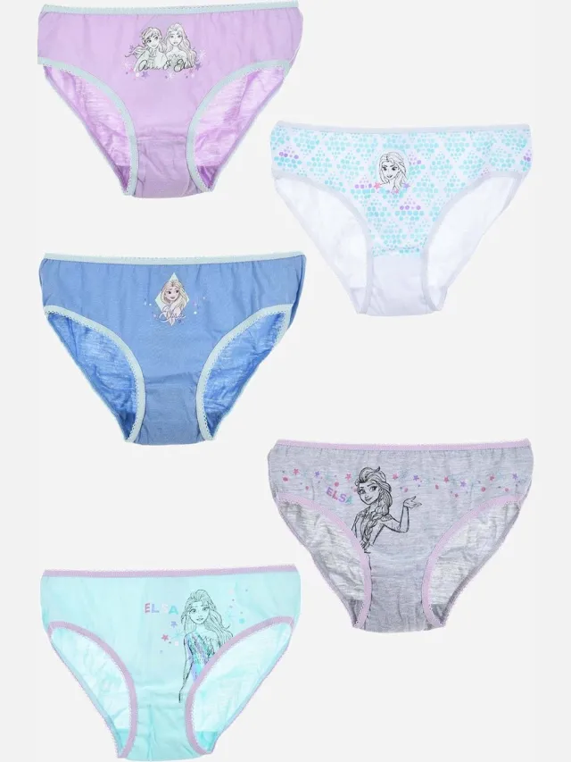 Disney Frozen Onderbroek - Set van 5 slips - 6/8 Jaar Mintgroen