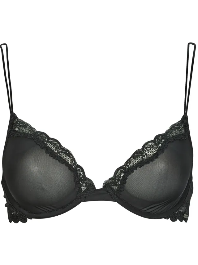 Calvin Klein Jeans UNLINED PLUNGE balconette bh zwart