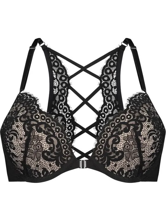 Hunkemoller - Cardi pp push zwart