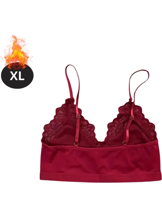 Bovista BH Zonder Beugel - Zonder Bandjes - Push-up Bh's - Comfort Beha - Gemengd - Rood