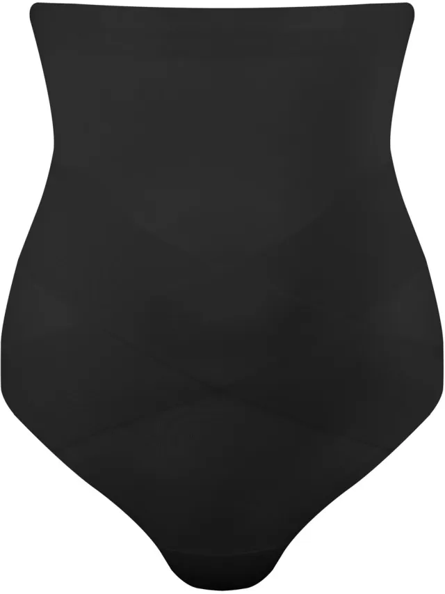 Magic Extra sterke hoge corrigerende string - Ultra Sexy Hi-thong - Shapewear - Zwart /