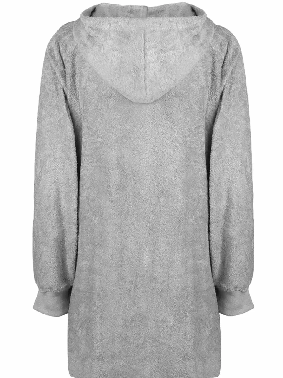 vidaXL Deken hoodie KINN Grijs L Katoen, foto 3