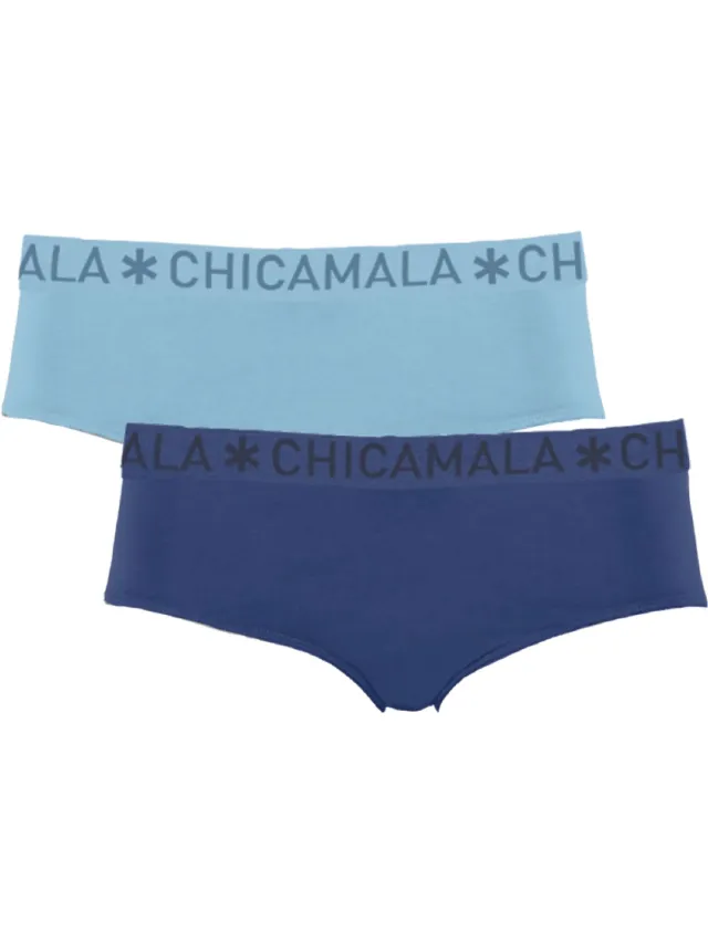 Muchachomalo Chicamala – Dames Briefs – 2 Pack - Normale Lengte – Onderbroeken Dames – Lingerie – Dames Ondergoed – Kleding - 95% Katoen – Dames kleding