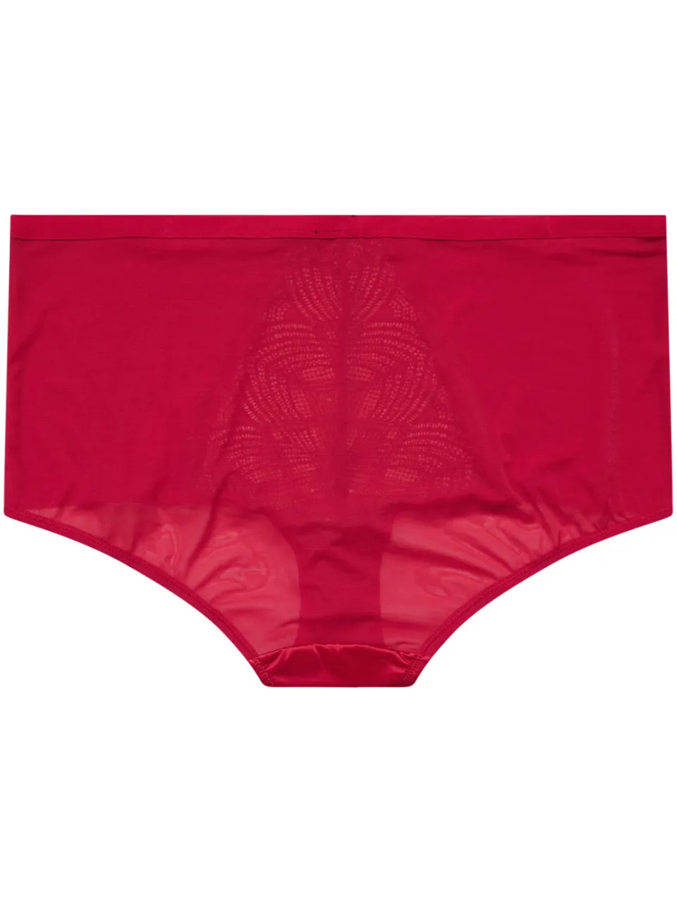 Yours Satijnen Tailleslip Met Kanten Inzet In Rood-56, foto 5