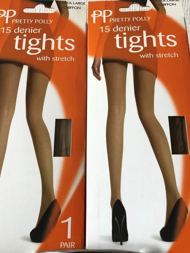 Pretty Polly 2 paar 15 denier Everyday Tights XL Chiffon