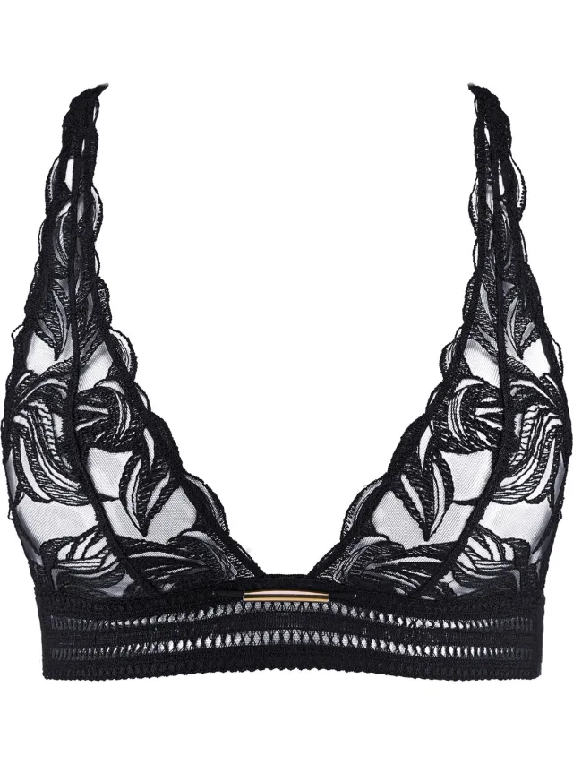 Aubade into the groove-3b10B-bralette-M Zwart