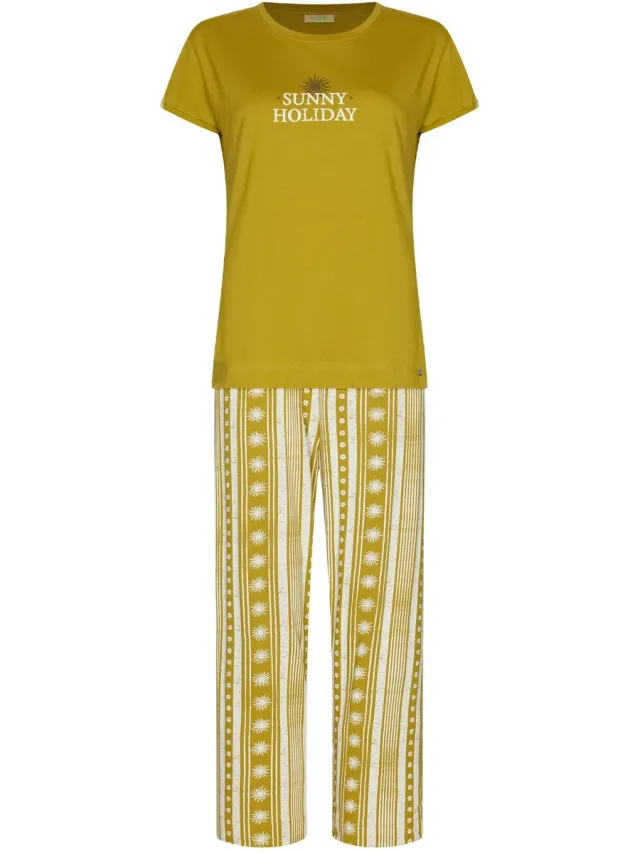 Rebelle MyRebelle - Pyjama - Sunny Holiday - Katoen - Groen