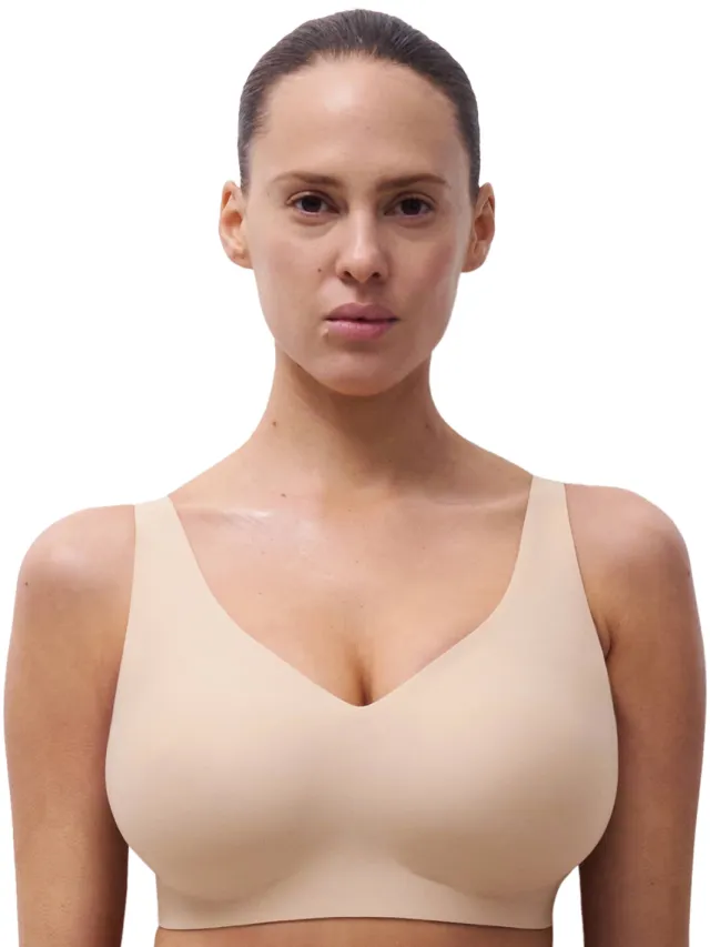 Chantelle Soft Stretch Power seamless bh zonder beugel beige