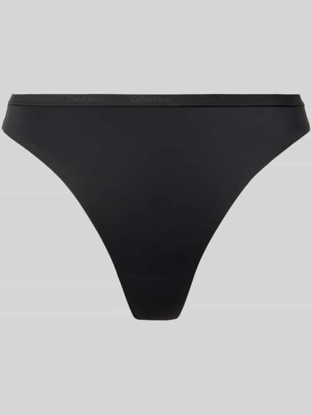 Calvin Klein String met elastische band Zwart