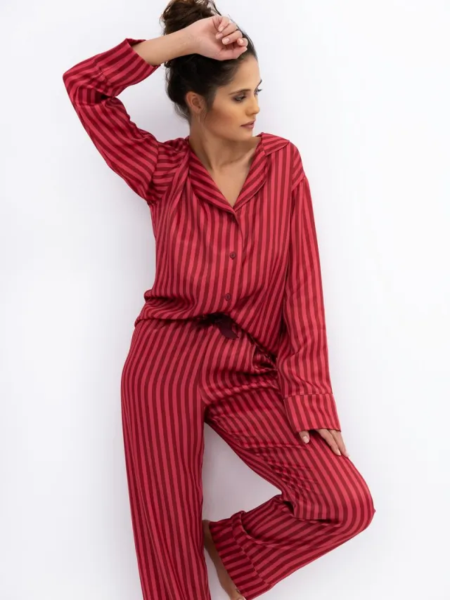 S& Sensis Sensis Dames Pyjama Viscose ROSEMARY 38 / Rood