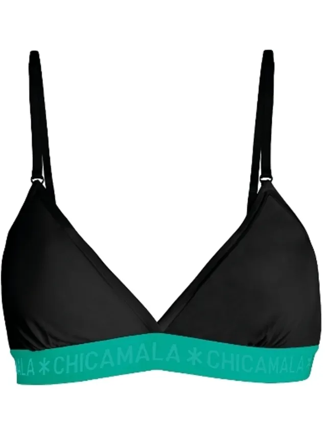 Muchachomalo Chicamala – Dames BH - Verstelbare bandjes – Dames Ondergoed – Lingerie – Dames Top – Kleding - 95% Katoen – Dames kleding Zwart
