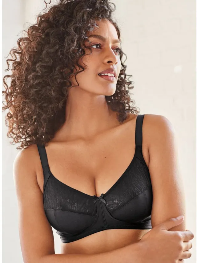 Next Dames - B-H Beha met volledige ondersteuning en volle cups zonder beugel en ultiem comfort - Zwart Black