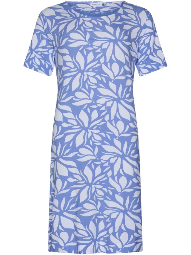 Pastunette Dames Nachthemd Pastunette - Soft Blue - Bamboe blauw