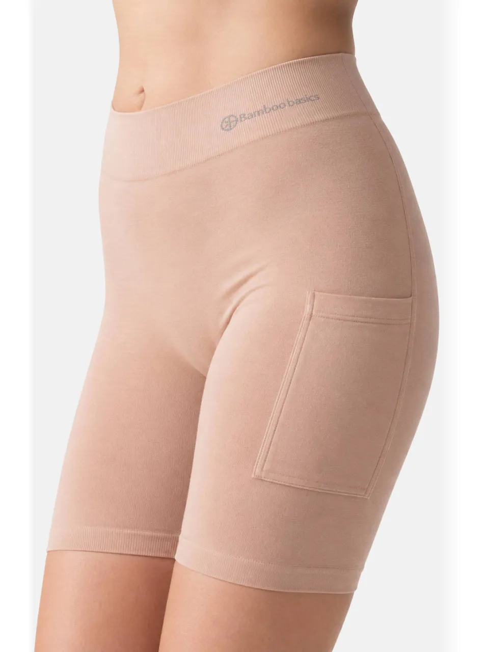 Bamboo Basics Ashley bamboe biker short lichtbeige