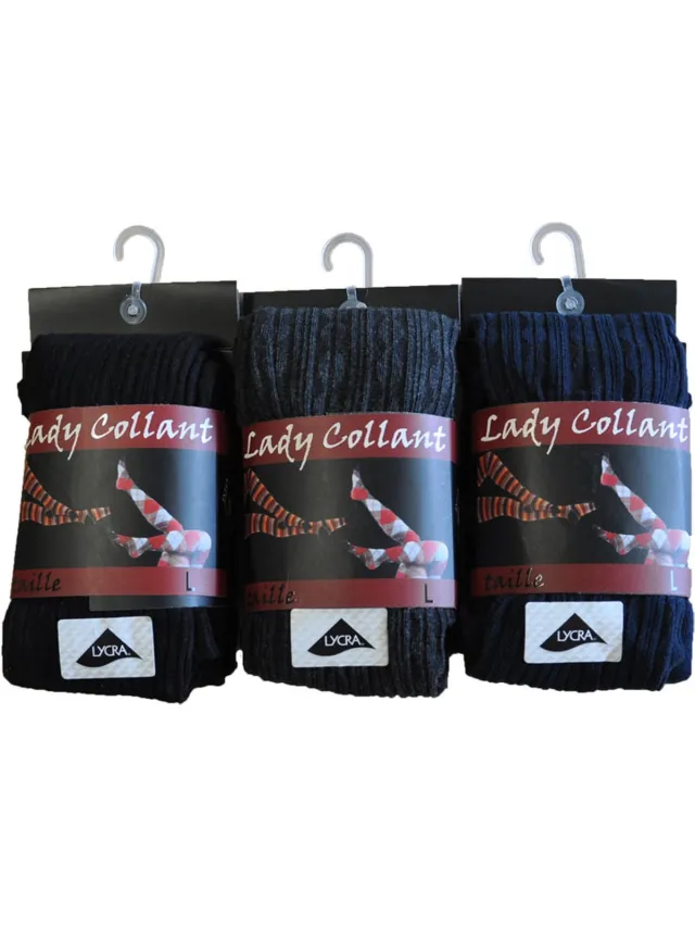 inter socks Dames collant 80% katoen- fantasie tors- 5 stuks - Assortiment kleuren