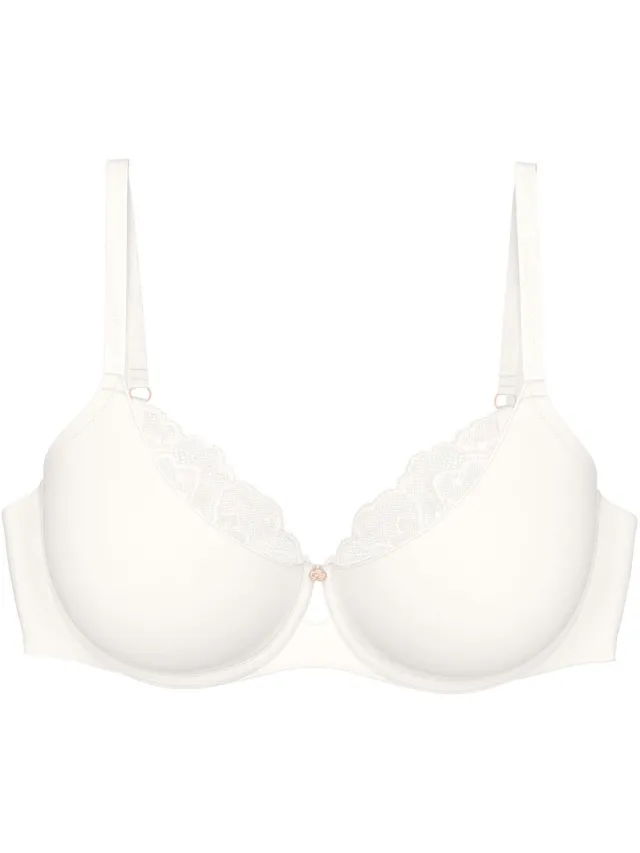 Triumph Wild Gardenia Florale W01 Minimizer BH - Zachte Lyocell - Ecru - 90-105E White