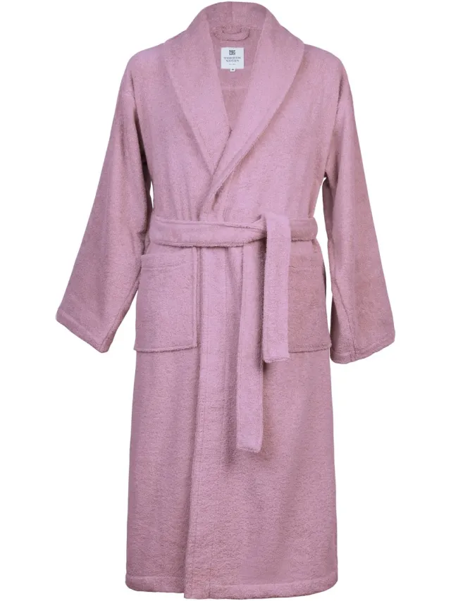 Torres Novas 1845 Textiel Badjas Oud Roze - Medium - Unisex - 100% Katoen