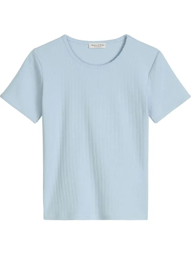 Marc O'Polo Vrouwen Pyjama top Mix N Match Lichtblauw