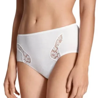 Calida Feminin Sense midislip wit Zwart,Wit