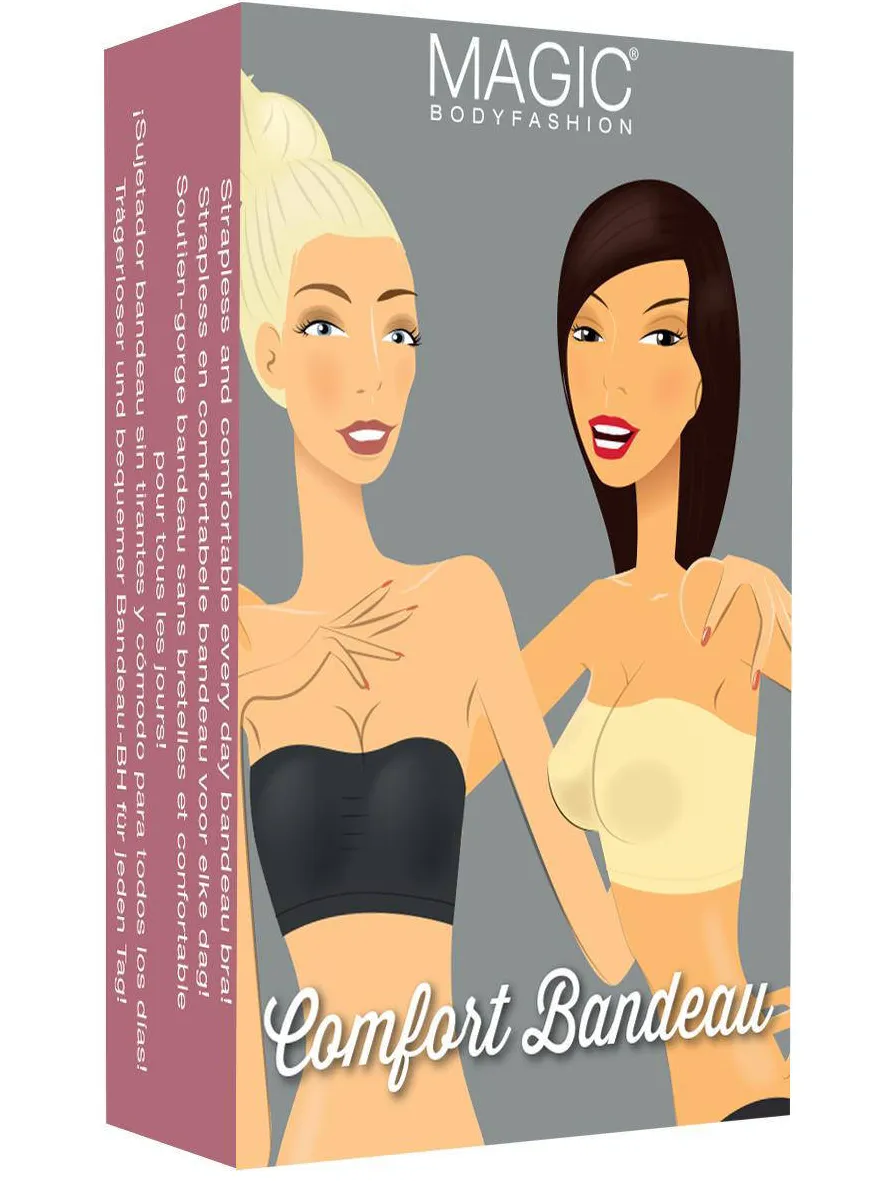 MAGIC Bodyfashion strapless bandeau-bh zwart, foto 4