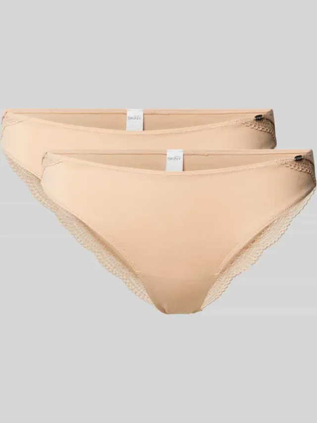 SKINY Slip met labeldetail Beige