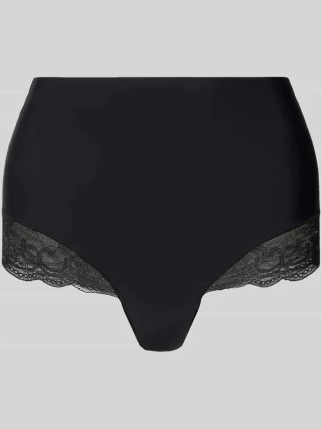 MAGIC Bodyfashion Slip met elastische band en kant Zwart