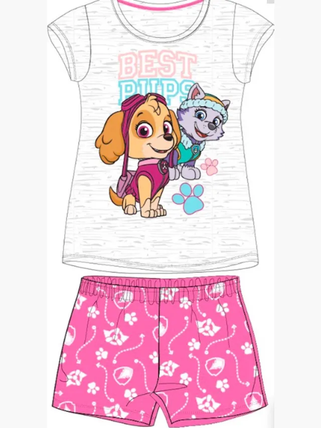 PAW Patrol Shortama - Roze met grijs - Skye en Everest - Pyjama multi colour