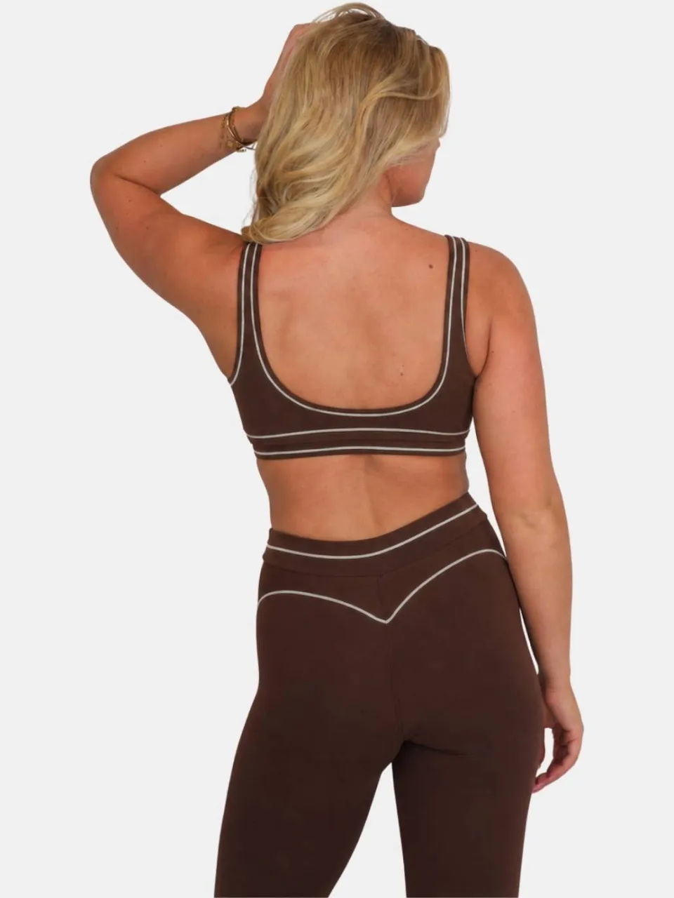 Fittastic Sportswear sport-bh light support zonder beugel - donkerbruin, foto 2