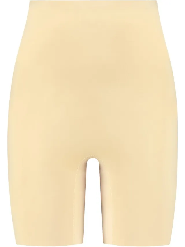 Bye Bra gewatteerde shorts met uitneembare schuimvulling, corrigerende shapewear voor de billen, naadloos, VPL-vrij, gemaakt van gerecyclede microvezelstof, beige/zwart, S XXL (beige, XL)