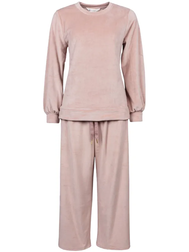 Heat Holders Dames Winter Loungewear Comfortabele Set | Zielverwarmende Thermo Roze Pyjama Set, foto 2