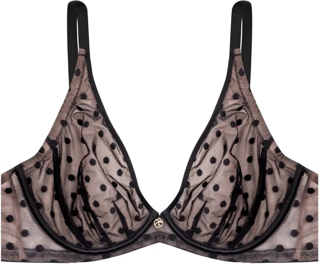 ESOTIQ Izzie - Beha - Zwart - Met beugel - Verstevigde cups - Tule details