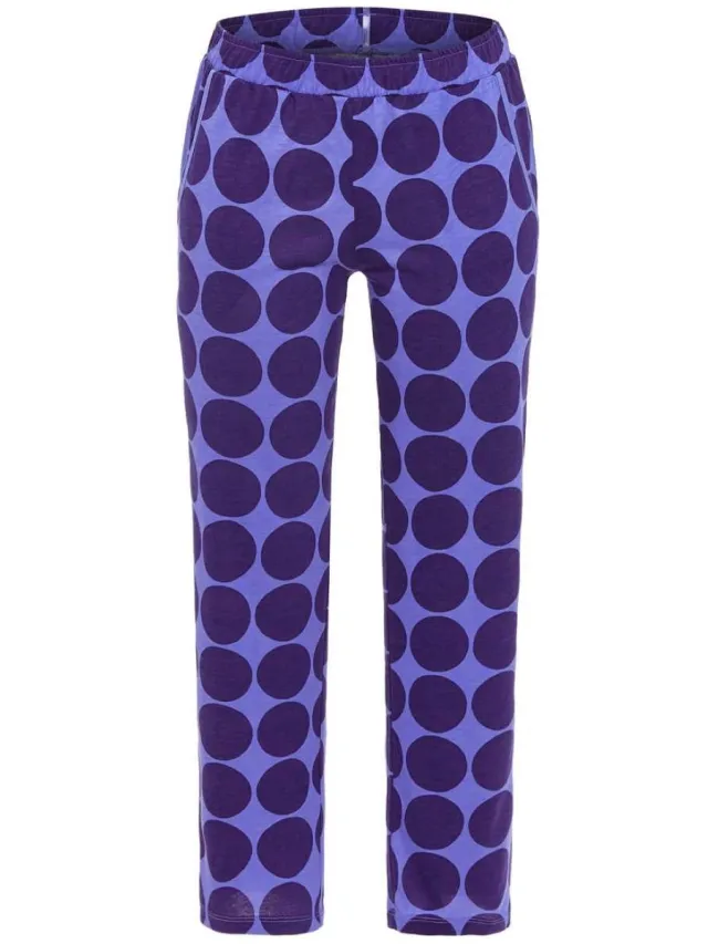 Ringella Blauwe stippen pyjamabroek Ringella - Blauw - Maat - 36
