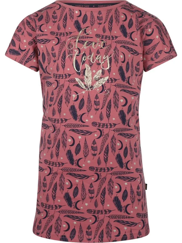 Charlie Choe Big - T-shirt - Pyjama - Rouge - Pink rouge pink