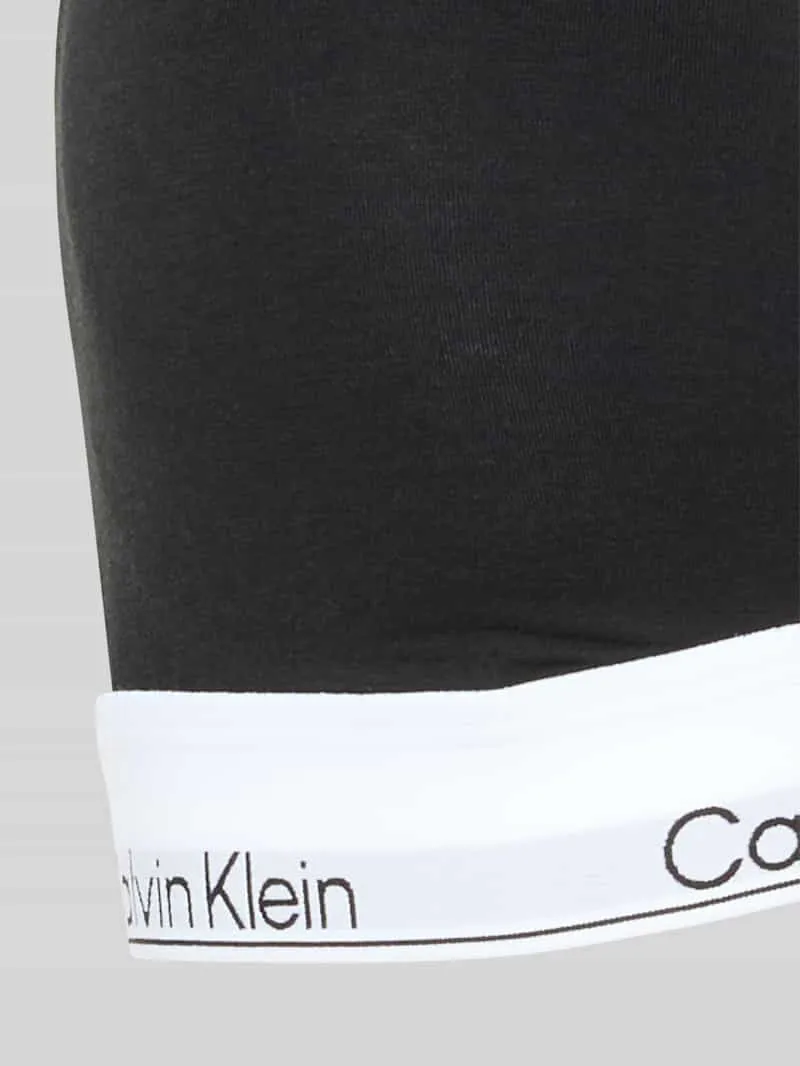 Calvin Klein Bralette met label in band zwart, foto 3