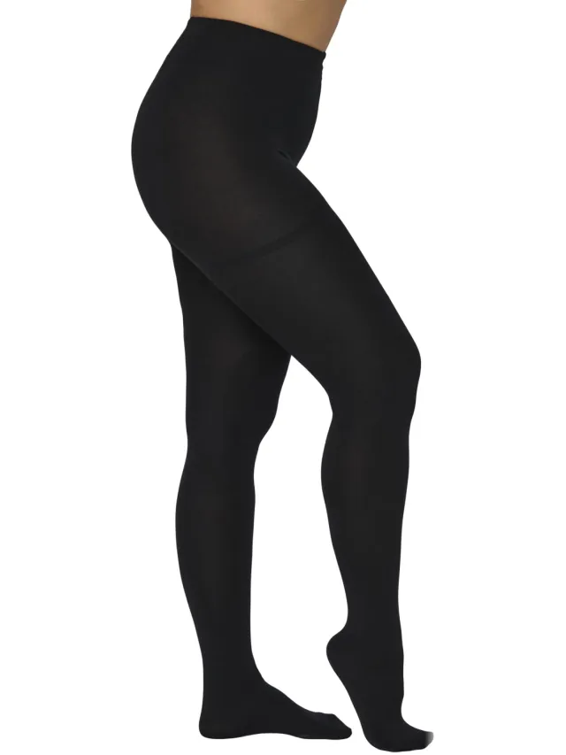 Only Carmakoma CARKENJA fleece panty 100 denier zwart