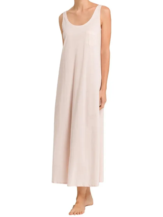Hanro Dames nachthemd Cotton Deluxe crystal roze