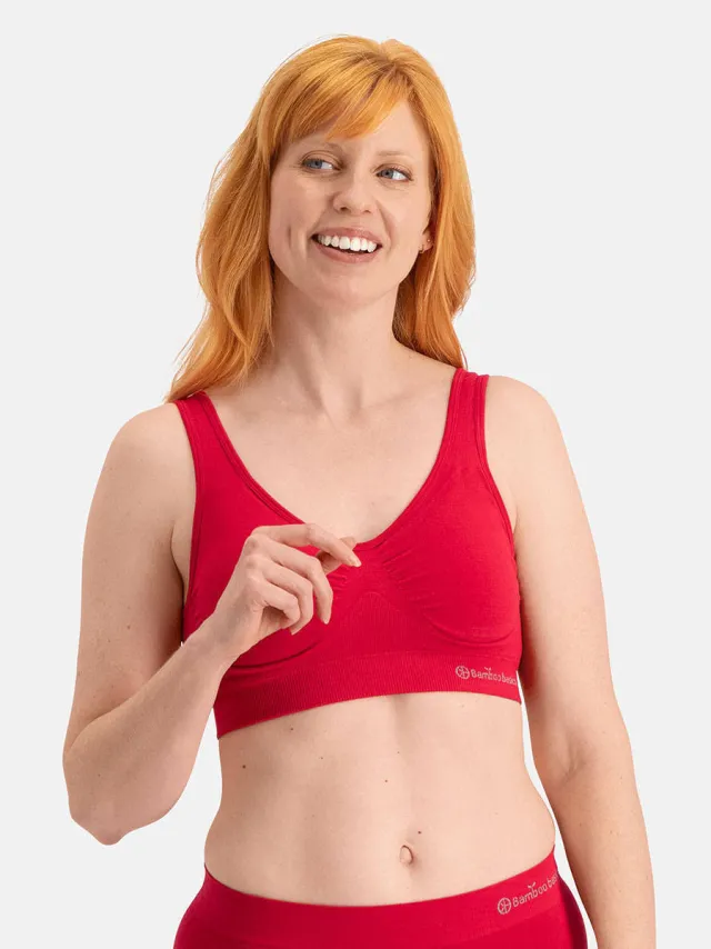 Bamboo Basics Fleur voorgevormde bh top rood