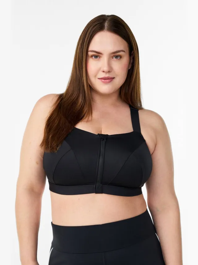 Zizzi ACTIVE By Zizzi Plus-bh extreme support zwart