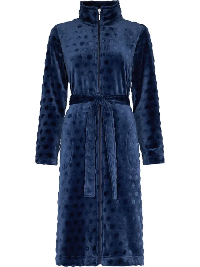 Pastunette Blauwe dames badjas Pastunette Naomi - Blauw - Maat