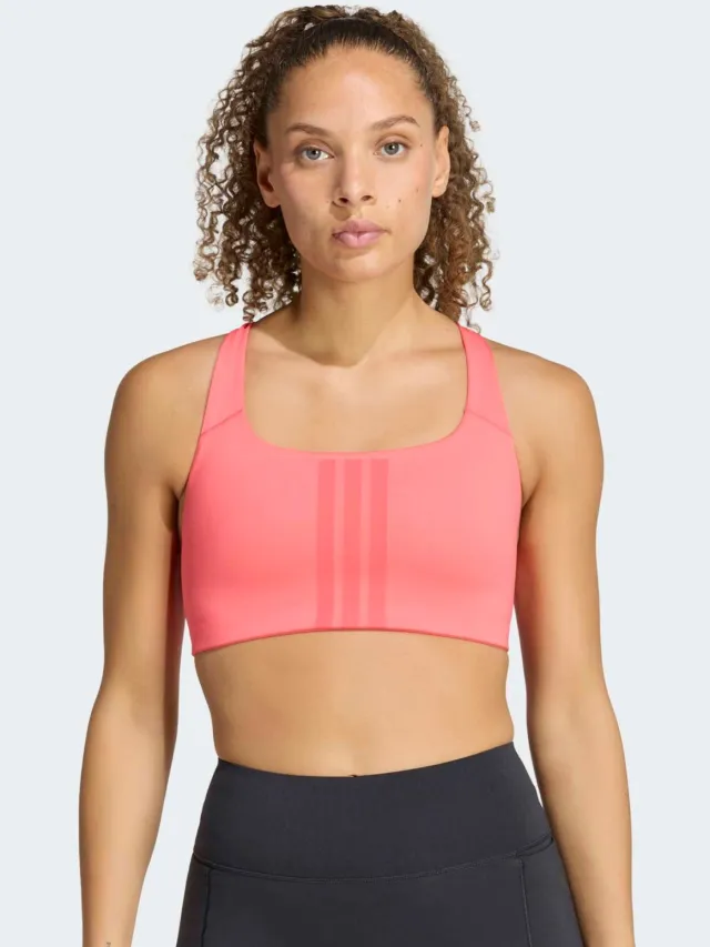 Adidas Performance Climacool sport-bh medium support zonder beugel - roze, foto 4