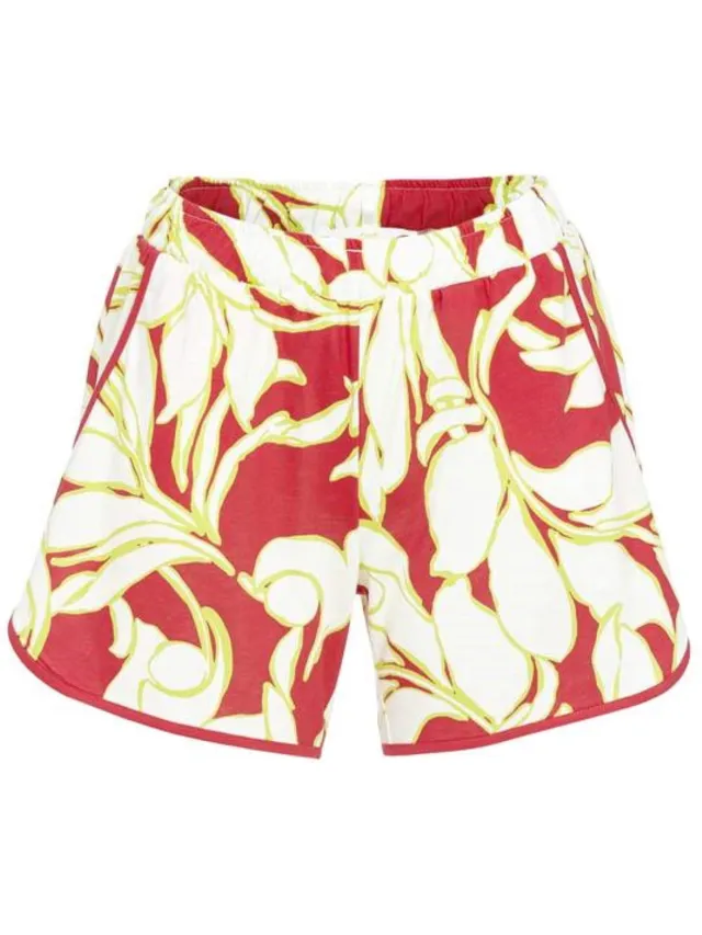 Ringella Korte pyjamabroek bloemen fuchsia - Roze - Maat - 44