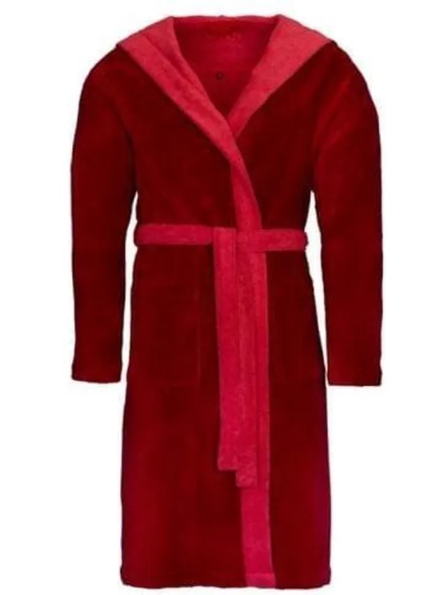 Vossen Badjas Poppy Purper/Lipstick Rood