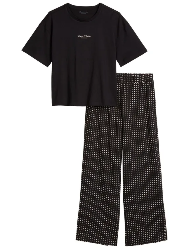 Marc O'Polo Vrouwen Pyjama Mix N Match Zwart