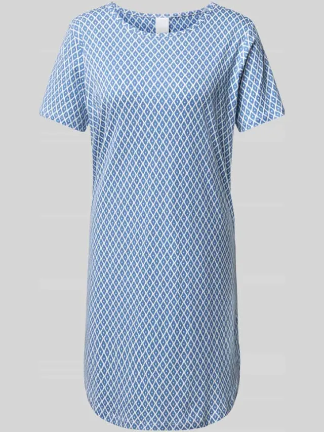 CCDK Copenhagen Nachthemd met ronde hals, model 'Nicole' Blauw