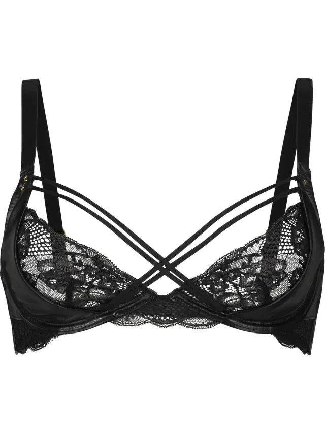 Hunkemöller Dames Lingerie Niet-voorgevormde beugel bh Melissa - Zwart