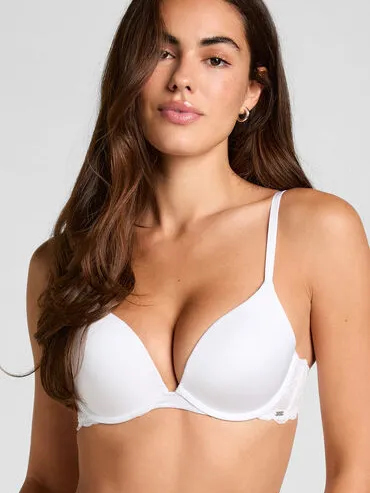 Hunkemöller Voorgevormde push-up beugel bh Angie Wit