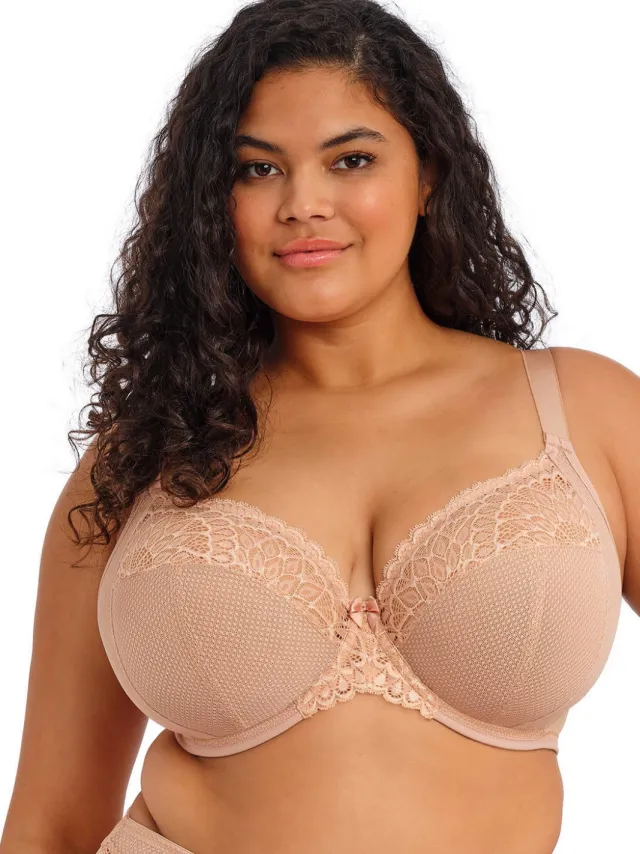 Elomi Tiernie niet-voorgevormde plunge beugel-bh lichtbeige