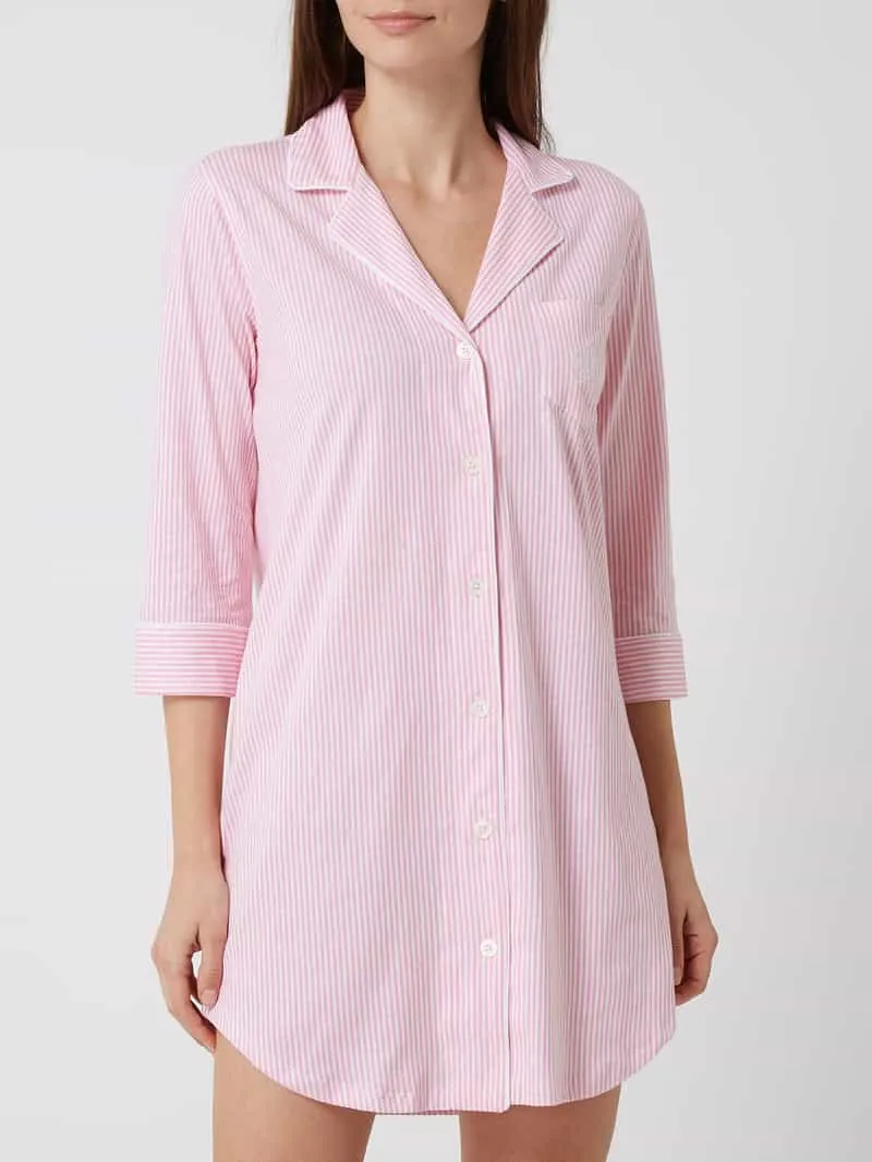 Lauren Ralph Lauren Nachthemd met strepen Roze