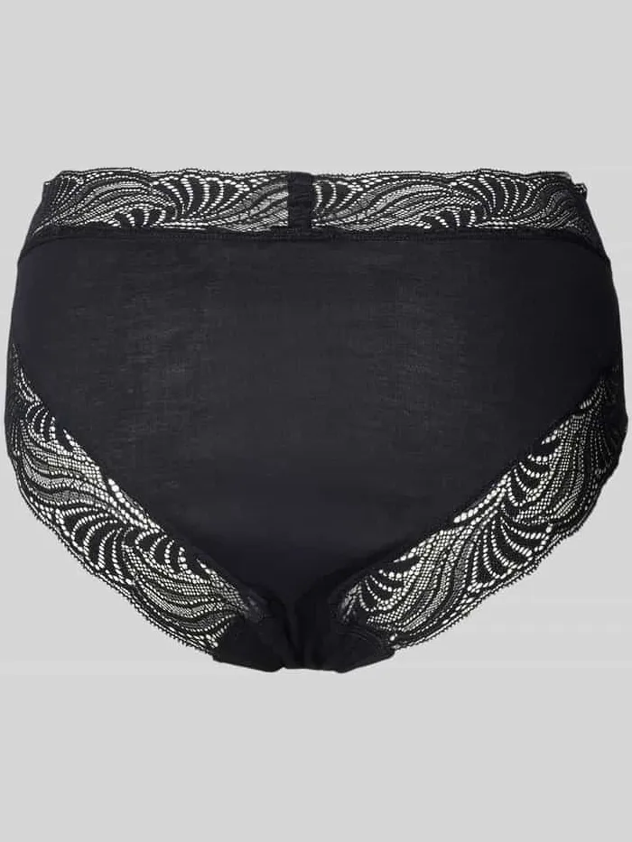 Hanro Slip met kanten details zwart, foto 2